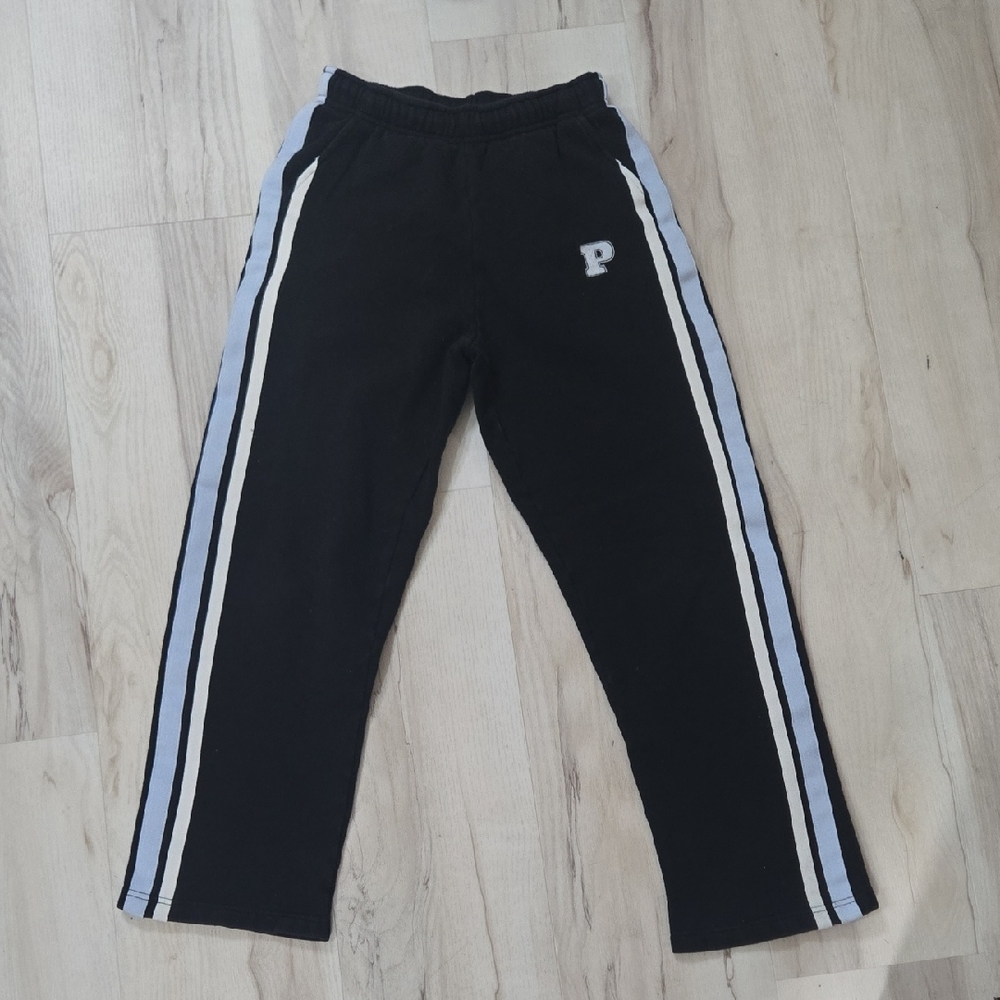 PINK Victoria's Secret Navy Joggers with White and Blue Stripes
